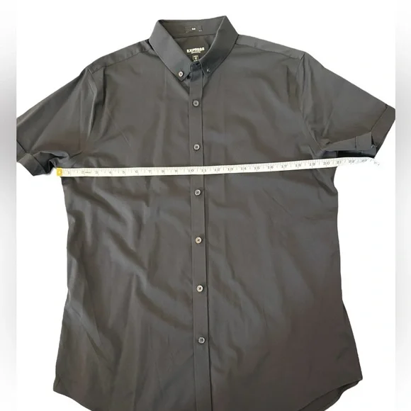Express Slim Short Sleeve Button Down Shirt - Picture 4 of 8
